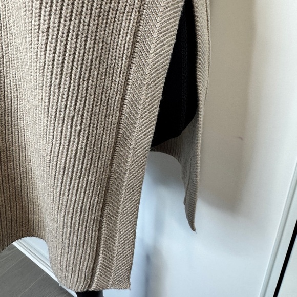 Aritzia Wilfred Palmier Tunic Wool Knit Top Nude - Picture 8 of 9